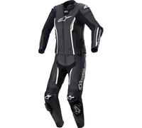 Alpinestars Stella Missile V2 Abito da donna in pelle a due pezzi, nero-bianco, taglia 44 per donne