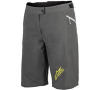 Alpinestars Stella Pathfinder Pantaloncini da bicicletta da donna, grigio-giallo, taglia 28 per donne