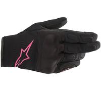 Alpinestars Stella S Max Drystar Guanti da donna impermeabili motociclistici, nero-rosa, taglia M per donne
