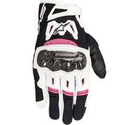 Alpinestars Stella SMX-2 Air Carbon V2 Guanti moto donna, nero-bianco-porpora, taglia XS per donne