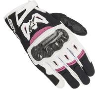 Alpinestars Stella SMX 2 Air Carbon V2, guanti da donna L female Nero/Bianco/Fucsia