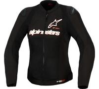 Alpinestars Stella SMX Air Giacca tessile moto da donna perforata, nero/bianco/rosso, Taglia L
