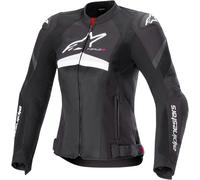 Alpinestars Stella T-GP Plus R V4 Airflow Giacca tessile moto da donna, nero-bianco, taglia L per maschi