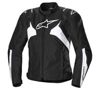 Alpinestars Stella T-Jaws V4 impermeabile Giacca tessile moto da donna, nero-bianco, taglia M per donne