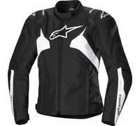 Alpinestars Stella T-Jaws V4 impermeabile Giacca tessile moto da donna, nero-bianco, taglia XL per donne