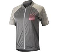 Alpinestars Stella Trail Full Zip SS maglia ciclismo donna, Grigio chiaro, Taglia L