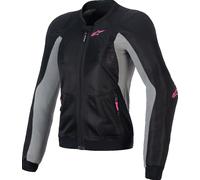 Alpinestars Stella Troop-Air Pro Giacca protettiva da donna, nero/grigio/rosa, Taglia L