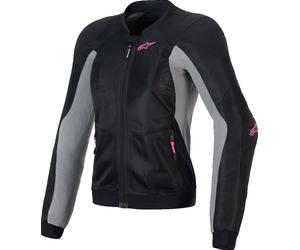 Alpinestars Stella Troop-Air Pro Giacca protettiva da donna, nero-grigio-rosa, taglia XS per donne