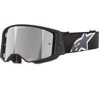 Alpinestars Supertech Corp Absolute Vision Stripe Mirror Occhiali da motocross, nero/grigio, Taglia unica