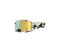 Alpinestars Supertech Corp Absolute Vision Gold Occhiali da motocross, bianco/oro, Taglia unica