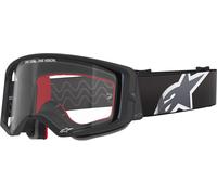 Alpinestars Supertech Corp Absolute Vision Stripe Occhiali da motocross, nero/grigio, Taglia unica