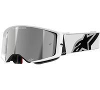 Alpinestars Supertech Corp, occhiali a specchio male Bianco/Nero/Grigio Argento A Specchio