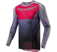 Alpinestars Supertech Dade Maglia Motocross, rosso-porpora, taglia 2XL