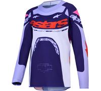 Maglia Ragazzo YOUTH SUPERTECH DYNA Viola Bianco ALPINESTARS - UE: XL