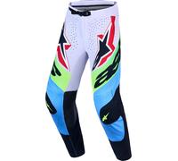 Alpinestars Supertech Dyna Pantaloni da motocross, viola/nero/verde, Taglia 38