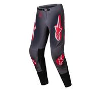 Alpinestars Supertech Lipan Pantaloni da motocross, grigio-rosso, taglia 36 per maschi