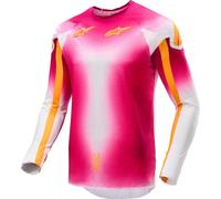 Alpinestars Supertech Mig LE Maglia da motocross, rosa/bianco, Taglia XL