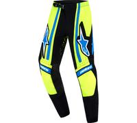 Alpinestars Supertech Nomur, pantaloni in tessuto per giovani 26 male Nero/Blu/Giallo Fluo