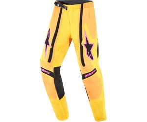 Alpinestars Supertech Nomur Pantaloni Motocross Bambini, giallo-arancione, taglia XL