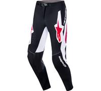 Alpinestars Supertech Pro Vista Pantaloni da motocross, nero-rosso, taglia 38 per maschi