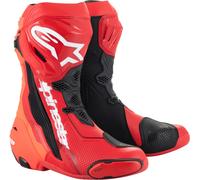 Alpinestars Supertech R, stivali 48 EU male Rosso Chiaro/Rosso Fluo/Nero