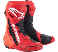Alpinestars Supertech R, stivali 47 EU male Rosso Chiaro/Rosso Fluo/Nero