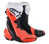 Alpinestars Supertech R Vented Sport Stivali Moto (Nero/Bianco/Rosso ) TG:42