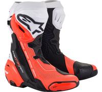Alpinestars Supertech R Vented Stivali moto, nero-rosso, taglia 48 per maschi