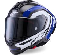 Alpinestars Supertech R10 Arius Elmetto, nero-bianco-blu, taglia M per maschi