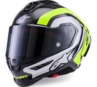 Casco integrale da moto Alpinestars Supertech R10 Arius nero-giallo fluo-bianco M