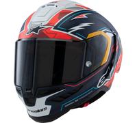 Casco integrale da moto Alpinestars Supertech R-10 Limited Edition Pedro Acosta Blu opaco-Rosso-Bianco S