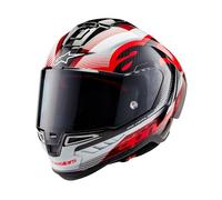 Alpinestars Supertech R10 Team Carbon Casco, nero/rosso/bianco, M (57/58)
