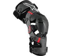 Alpinestars Supertech RK-10 Ginocchiere al Plasma, Nero/Rosso, S