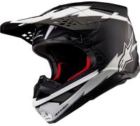 Alpinestars Supertech S-M10 Ampress, casco da motocross XXL male Opaco Nero/Bianco