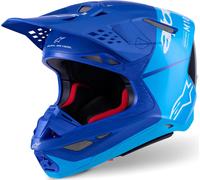 Alpinestars Supertech S-M10 Flood 2024 Casco da motocross, blu/nero, Taglia XL (61/62)