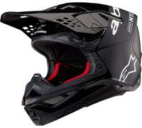 Alpinestars Supertech S-M10 Flood 2024 Casco Motocross, nero-grigio, taglia M