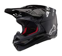 Alpinestars Supertech S-M10 Flood Casco da motocross nero-grigio scuro M