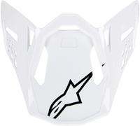 Alpinestars Supertech S-M10 Solid 2024 Cima dell'Elmo, Bianco, Taglia unica