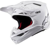 Alpinestars Supertech S-M10 Solid, casco da motocross XS male Bianco