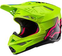 Alpinestars Supertech S-M10 Unite 2024 Casco da motocross, nero-verde, taglia 2XL per maschi