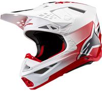 Casco SUPERTECH M10 UNITE Rosso Bianco ALPINESTARS - UE: L