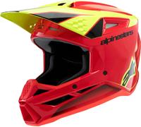 §Casco Cross Bambino Alpinestars SM3 Fray ECE06 Rosso-Giallo-Nero§