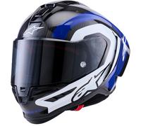 Alpinestars Supertech S-R10 Arius, casco integrale S female Carbonio/Bianco/Blu