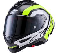 Alpinestars Supertech S-R10 Arius, casco integrale S female Carbonio/Bianco/Giallo Fluo
