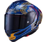 Alpinestars Supertech S-R10 Martinator Thai, casco integrale S female Blu Scuro/Oro/Rosso