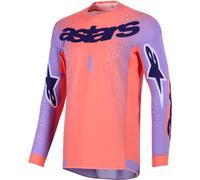 Alpinestars Supertech Scenz Maglia da motocross, rosso-porpora, taglia L per maschi