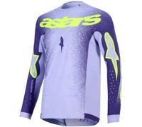 Alpinestars Supertech Scenz, maglia L male Lilla/Lilla Chiaro/Giallo Fluo
