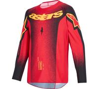 Alpinestars Supertech SCENZ Maglia Motocross Giovanile, rosso/nero/giallo, Taglia XL