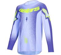 Alpinestars Supertech SCENZ Maglia Motocross Giovanile, viola/giallo, Taglia M