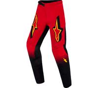 Alpinestars Supertech Scenz Pantaloni Motocross Bambini, nero-rosso-giallo, taglia 24